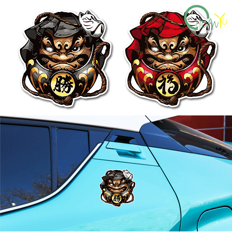 Motorcycle Gear Japan - Odblaskowe naklejki motocyklowe Japan Daruma JDM