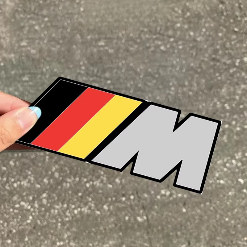 Motorcycle Gear Logo - Naklejka samochodowa z logo BMW serii